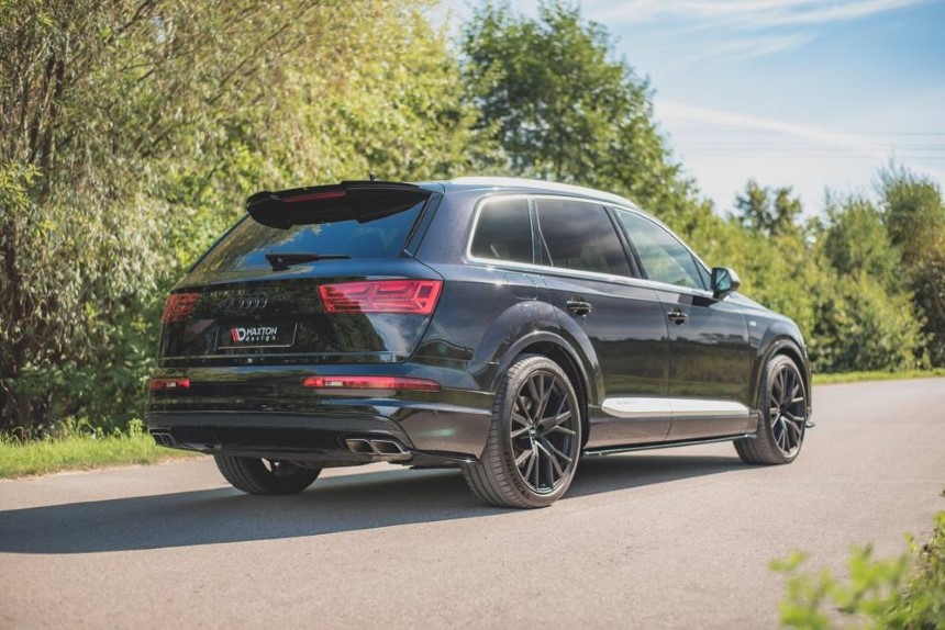 Spoiler Audi SQ7 / Q7 S-Line Maxton Glanzend Zwart