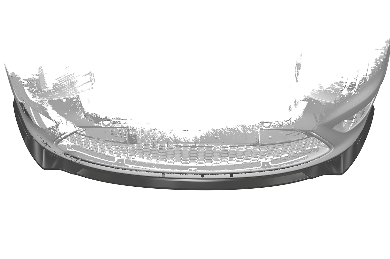Voorspoiler Ford Focus MK2 ST 2007–2010 (Facelift) – CSR Automotive – Glans Zwart