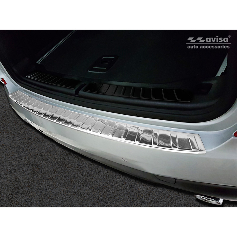 RVS Achterbumperprotector  BMW X3 (G01) 2017-2021 & FL 2021-2024 met M-Pakket incl. M Competition 2019-2021 'Ribs'