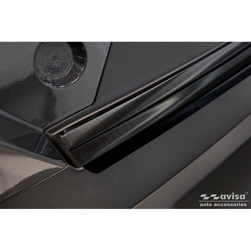 Zwart RVS Achterbumperprotector  Hyundai Kona II (SX2) excl. N-Line 2023-