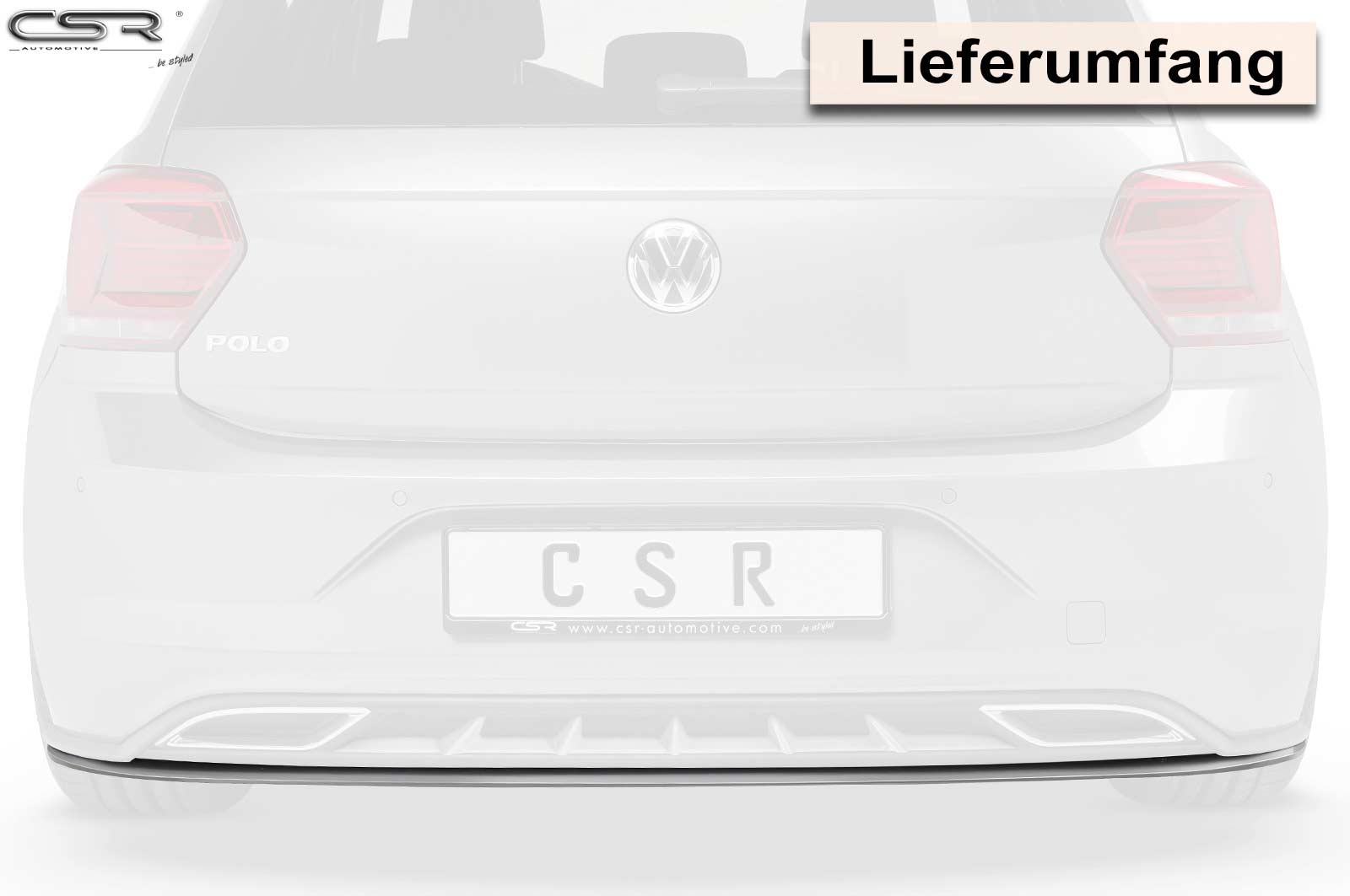Achterbumper Diffusor Volkwagen Polo 2G 09/2017-