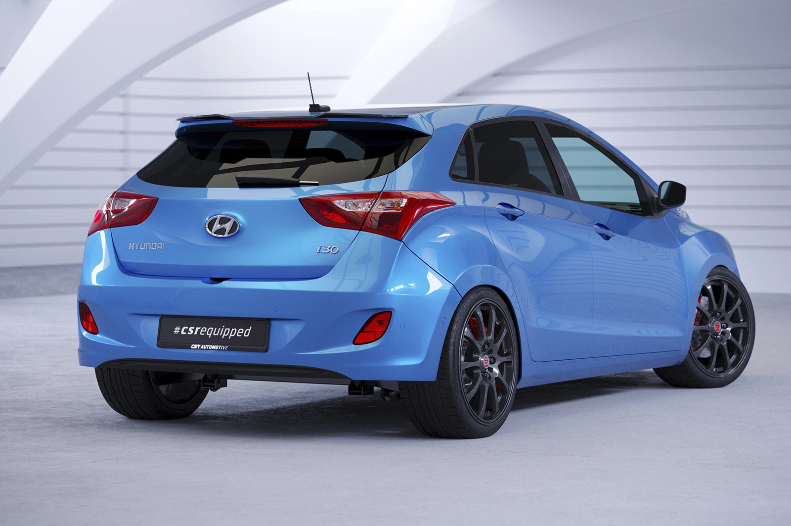 Achterspoiler Hyundai i30 (GD) Glans Zwart van CSR Automotive (10/2011-01/2017)