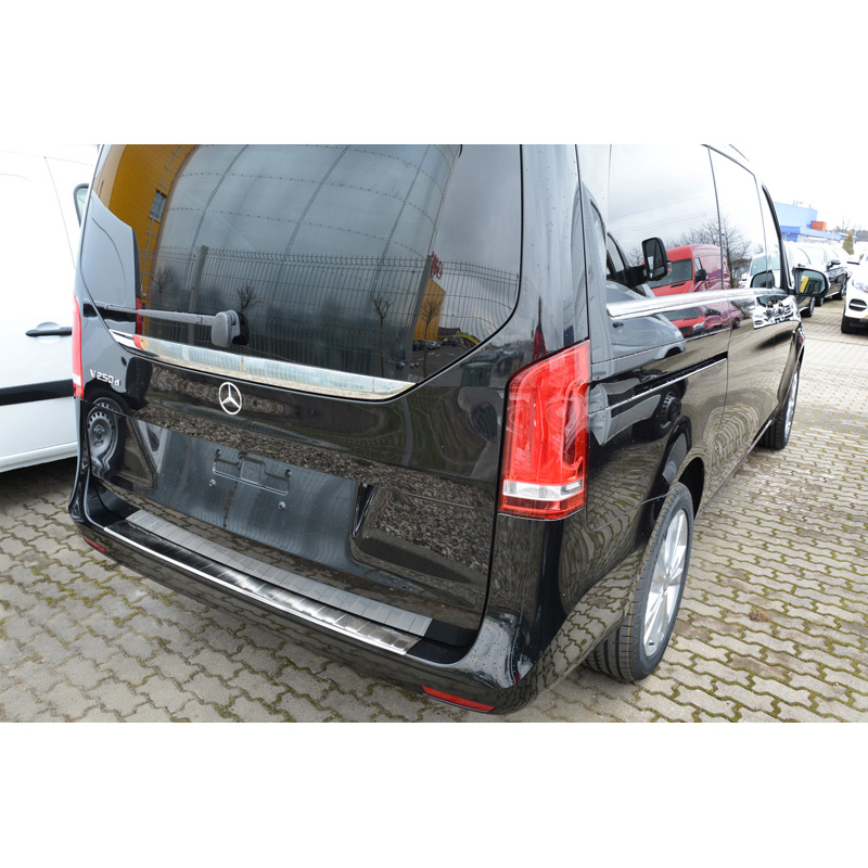 RVS Achterbumperprotector Mercedes Vito/V-Klasse 2014- 'Ribs'