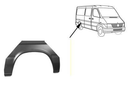 spatbordrand, links = rechts VW LT, 1996-2006