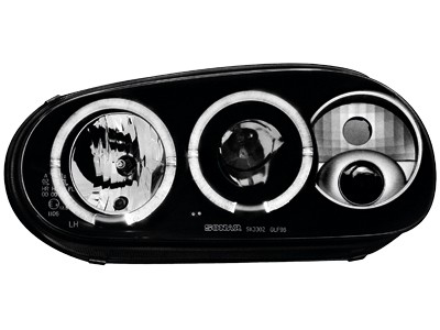 Faros VW Golf IV Angel Eyes negro