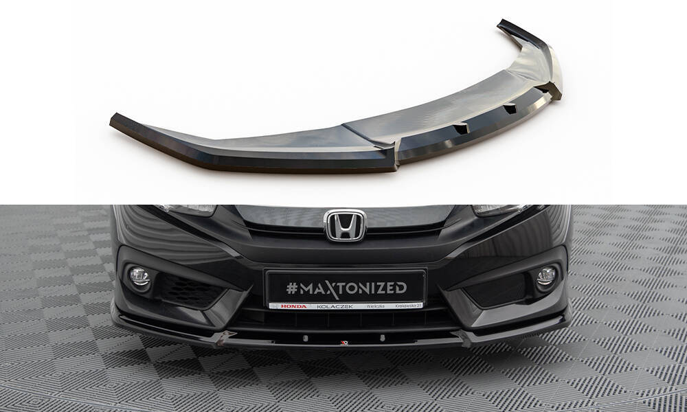 Voorspoiler V.1 Honda Civic Maxton Glans Zwart