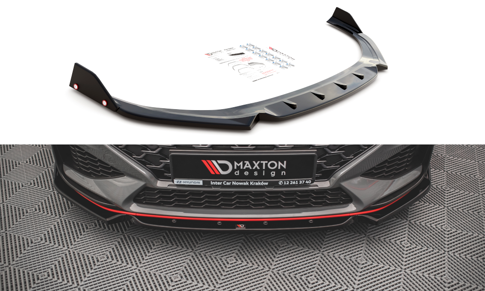 Voor splitter met flaps Hyundai I30 N Hatchback Mk3 Facelift