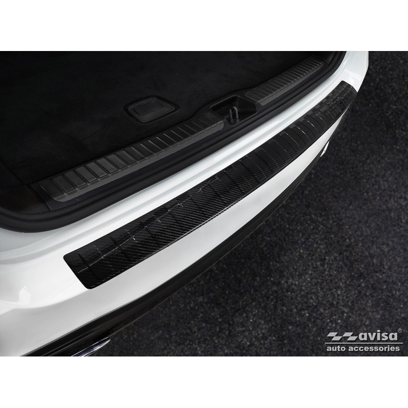 Echt 3D Carbon Achterbumperprotector  Mercedes GLS (X167) 2019-2023 & FL 2023- 'Ribs'