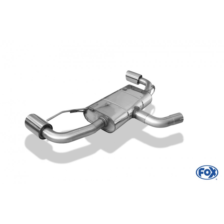 VW Golf VII - GTE  Einddemper rechts/links - 1x100 Type 25 Duplex (Rieger)