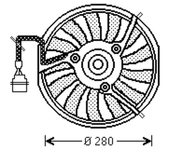 Radiator FAN Audi A6 4B 00-04 200 WATT/280mm. 2.7/2.8 + TURBO +A