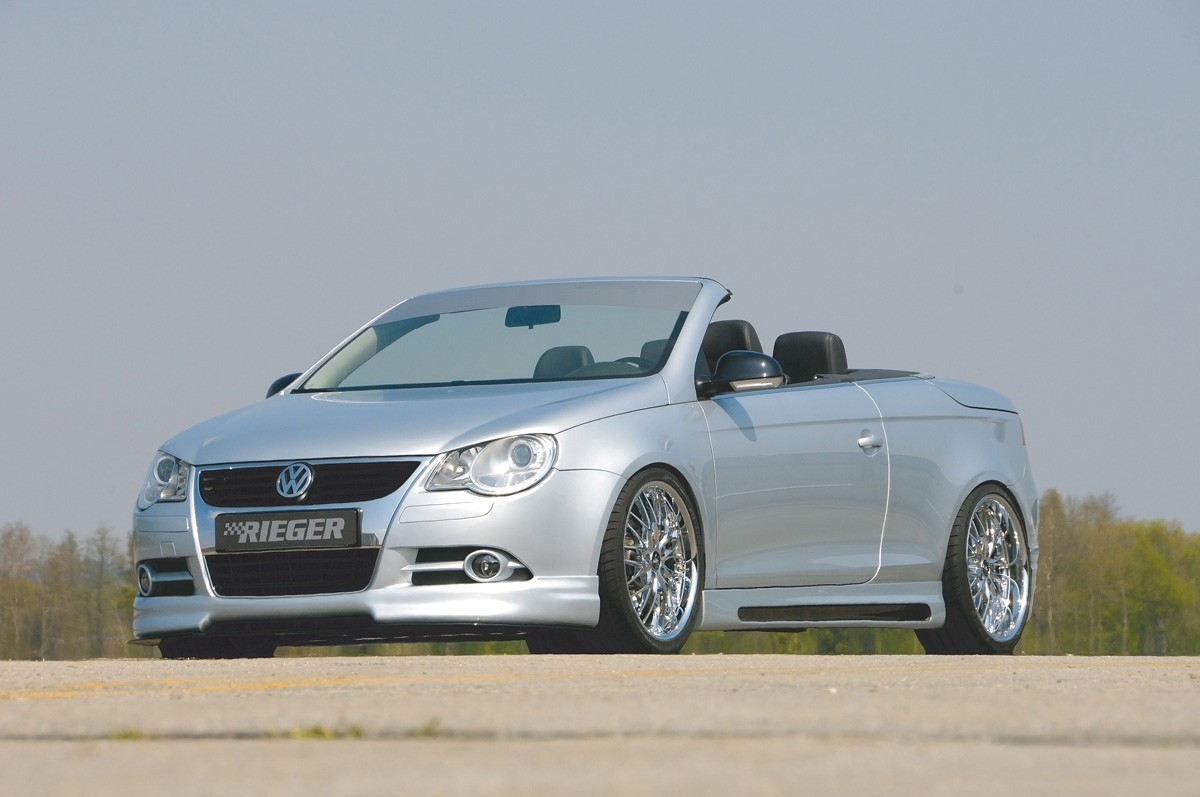 Zijskirts Carbon met schacht en uitsnede VW Eos Rieger