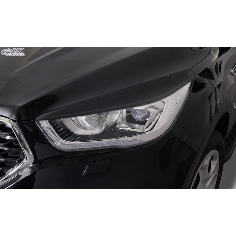 RDX Koplampspoilers  Ford Kuga II (DM2) Facelift 2016-2019 (ABS Glanzend Zwart)