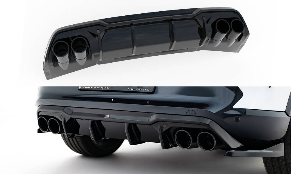 Diffuser Cupra Formentor Maxton Glans Zwart met Zwarte Sierstukken