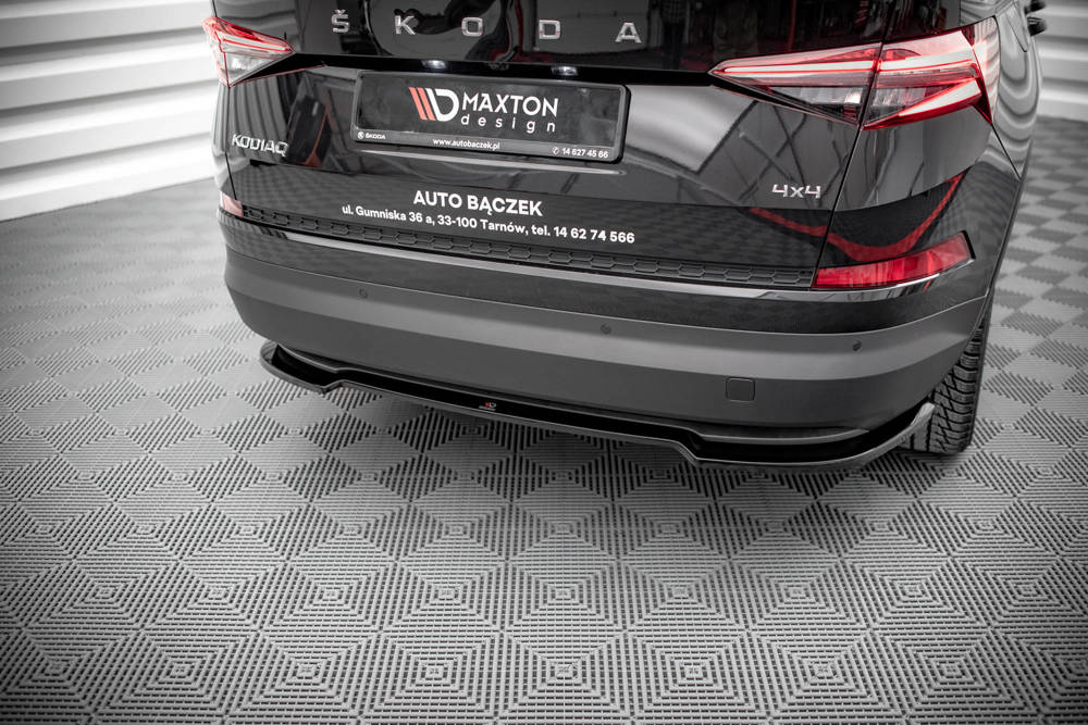 Difusser Skoda Kodiaq Mk1 Facelift sportline Maxton Design glans zwart