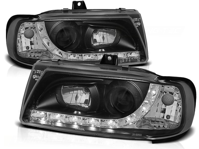 Faros Seat Ibiza 6K LED Los ojos del Diablo Dayline negro