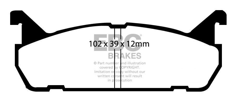 EBC Brakes MAZDA MX5 1.6 89-98 Remblokken achterzijde