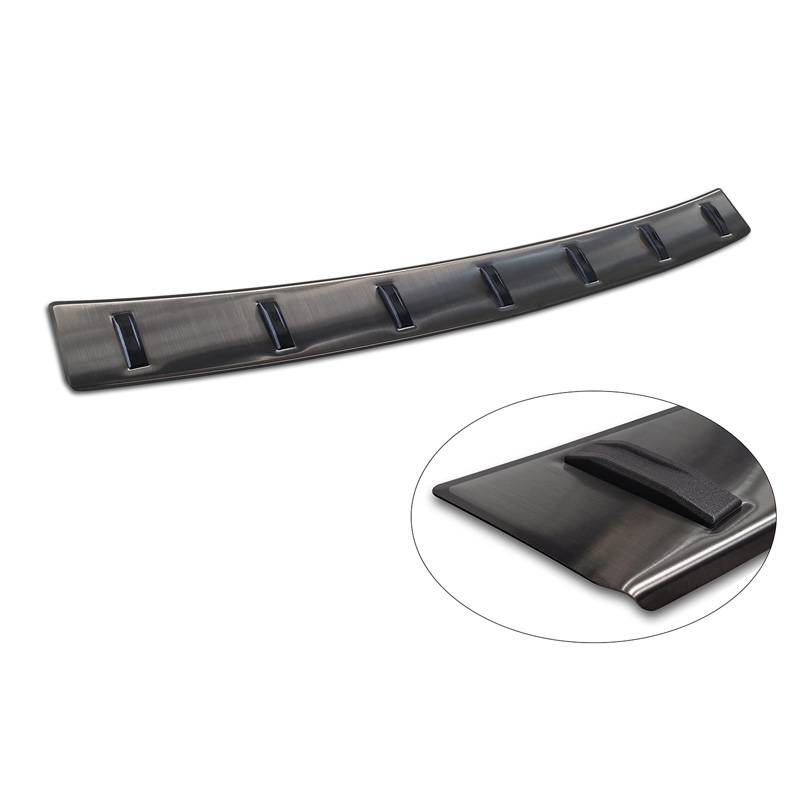 Avisa Zwart RVS Achterbumperprotector  Volkswagen Touran III 2015- incl. R-Line 'STRONG EDITION'