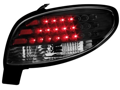 Luces traseras Peugeot 206 LED negro AANBIEDING