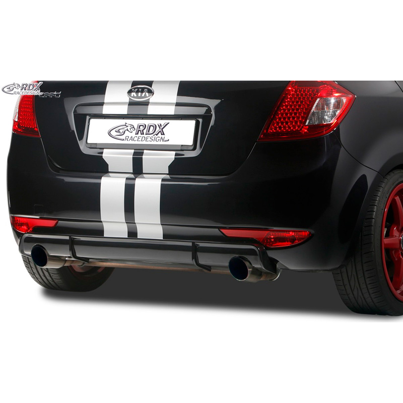 Achterskirt 'Diffusor'  Kia Cee'd ED HB 2007-2012 (ABS zwart glanzend)