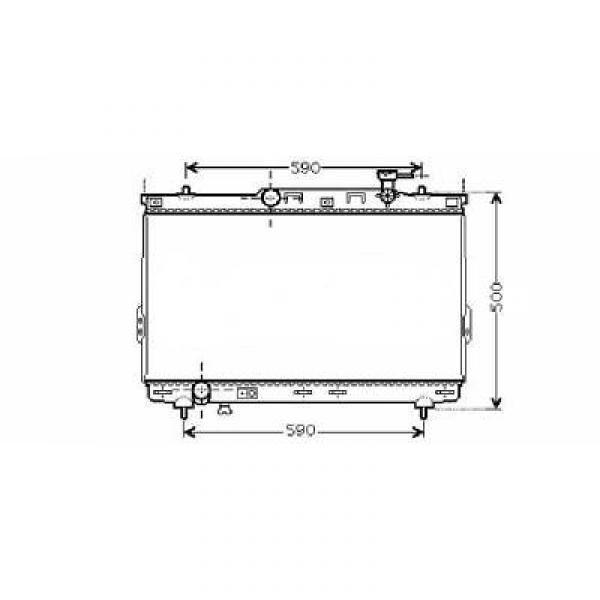 Radiator SANTA FE 00-06 725x403 2.0-16V/2.4I-16V/2.0 CRDI