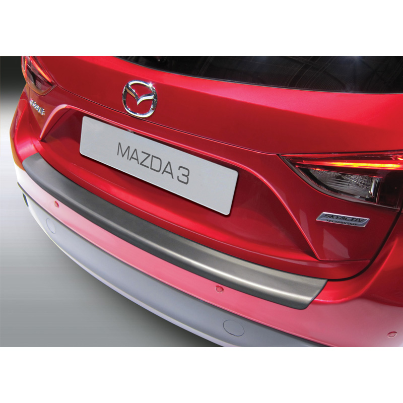 ABS Achterbumper beschermlijst  Mazda 3 5-deurs 2013-2019 Zwart