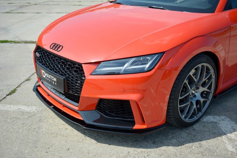 Voorspoiler V.1 Audi TT RS 8S Glanzend Zwart