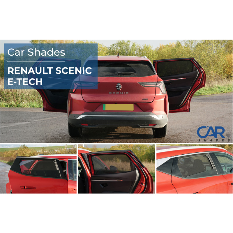 Set Car Shades (achterportieren)  Renault Scénic E-Tech 2024- (2-delig)