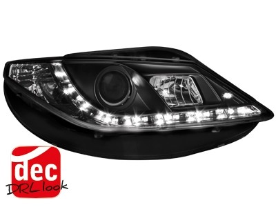 Faros Seat Ibiza 6J 08-.. LED Los ojos del Diablo Dayline negro