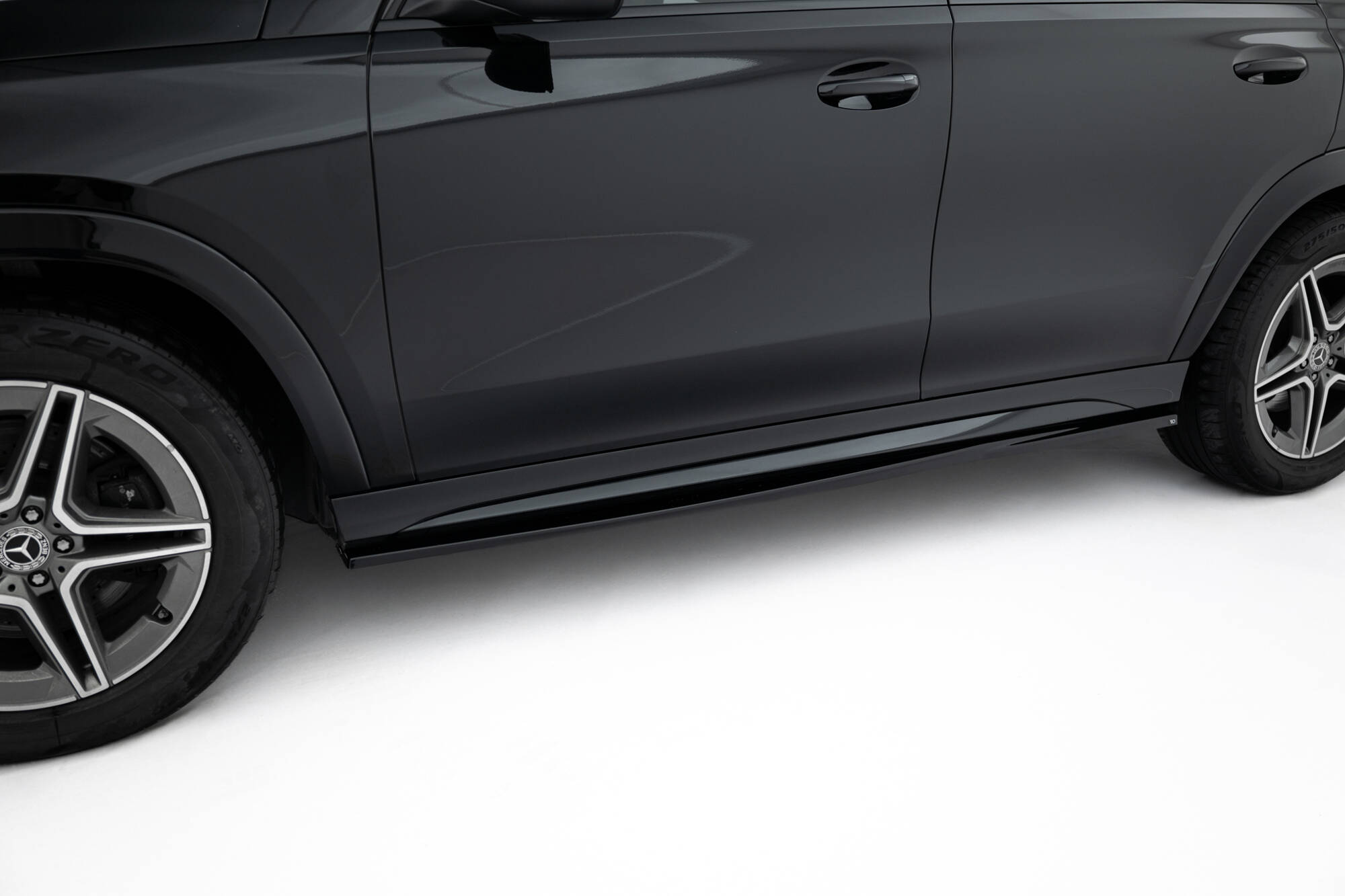 Zijskirts Mercedes-AMG GLE 53 / AMG-Line SUV / Coupe W167 Facelift / C167 Facelift Maxton Glanzend zwart