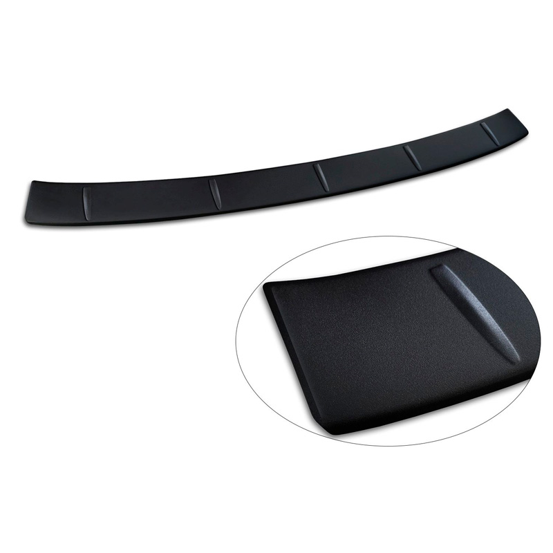 Avisa Matzwart RVS Achterbumperprotector  BMW 5 Serie Touring (G31) Facelift 2020-2024 met M-Pakket 'Ribs'
