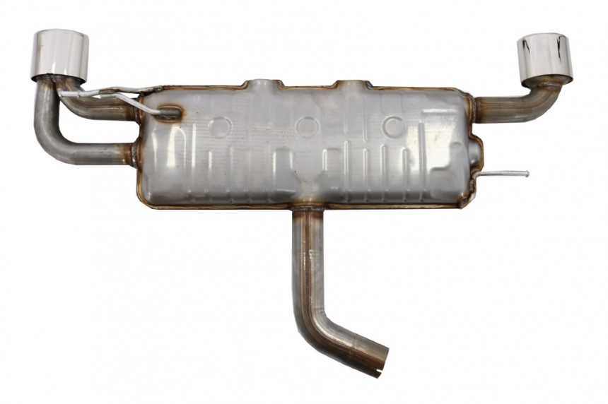 VW Scirrocco 2.0(200pk) 10/08- Volledig RVS einddemper Ø102x80mm