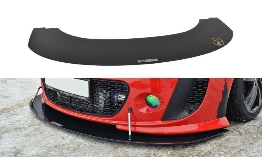 Race voorspoiler Seat Leon 1P Maxton Design glans zwart V.1