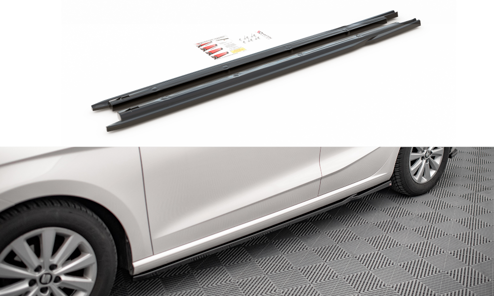 Zijskirts V.2 Seat Ibiza KJ Maxton Glans Zwart