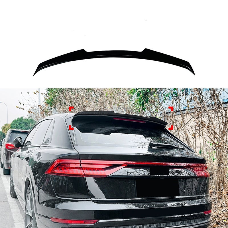 Dakspoiler (Spoiler Cap)  Audi Q8 (4MN) S-Line/SQ8 2018- (ABS Glanzend zwart)
