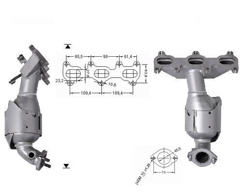 Hyundai SONATA 2.7i V6 24V 2657 cc 127 Kw / 173 cv 6BA Magnaflow