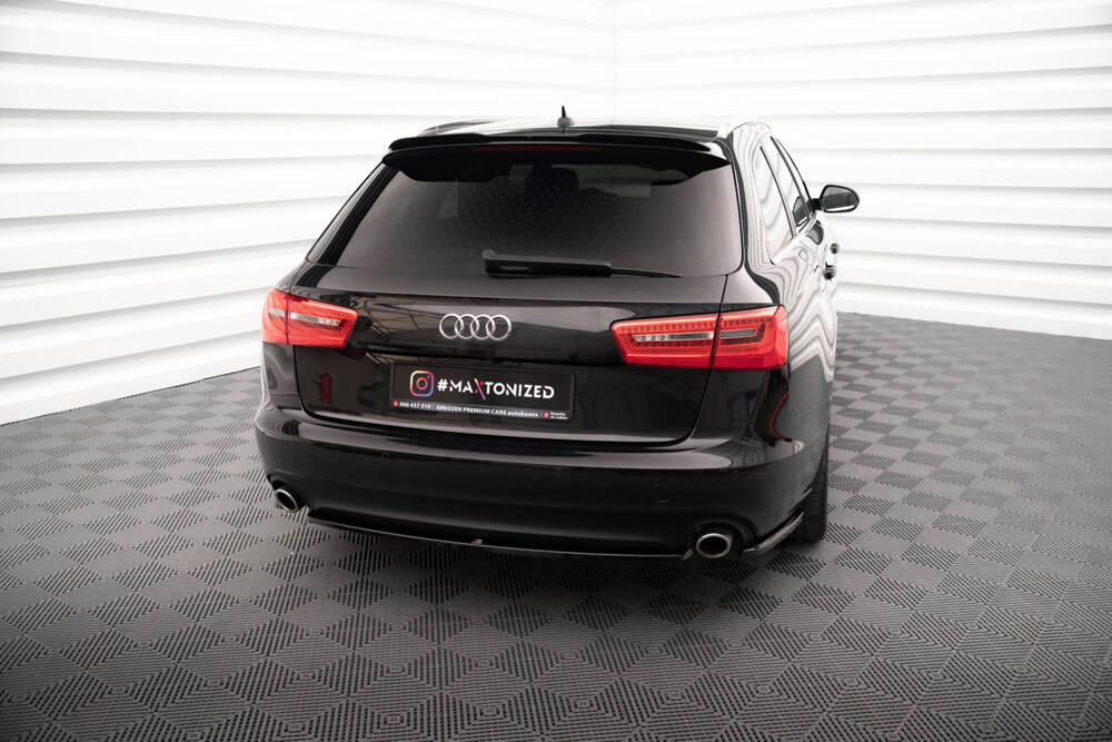 Zijdiffuser Audi A6 Avant C7 Maxton Glans Zwart
