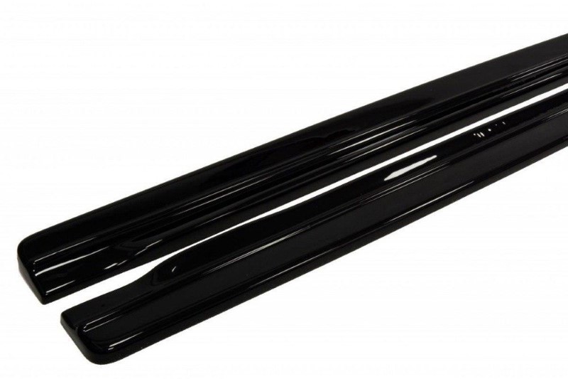 Zijskirts Difusers Audi S5 / A5 / A5 S-Line 8T / 8T FL Glanzend Zwart
