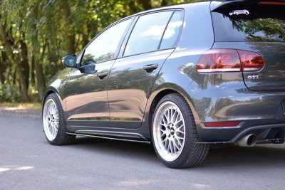 Zijskirts VW Golf 6 GTI / GTD Glans Zwart