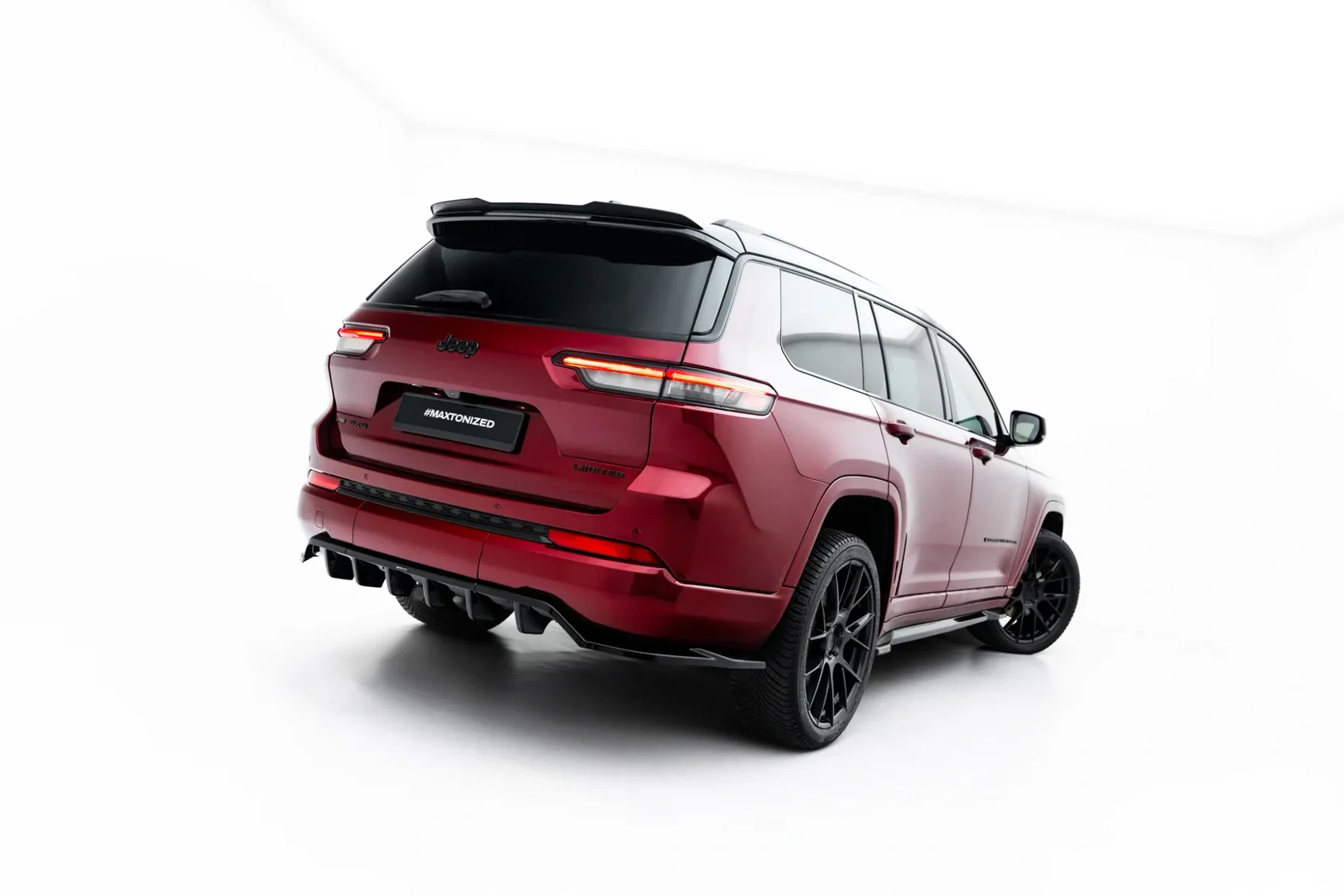 Spoiler CapJeep Grand Cherokee L Mk5 Glanzend Zwart