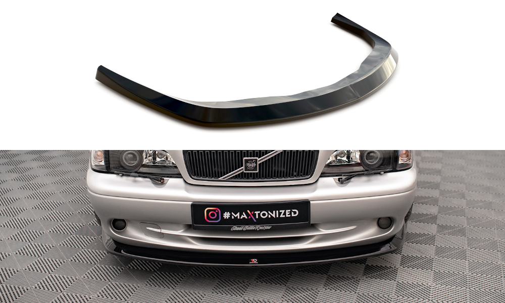 Voorspoiler V.1 Volvo C70 MK1 Maxton Glans Zwart