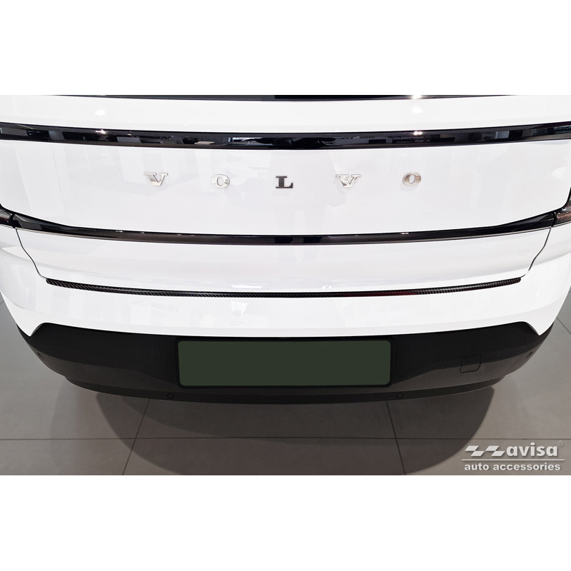 Echt 3D Carbon Achterbumperprotector  Volvo EX30 2023- 'Ribs'