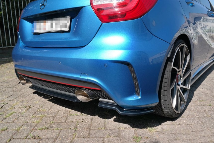 Diffuser Mercedes-benz W176 AMG-line Maxton Design glans zwart