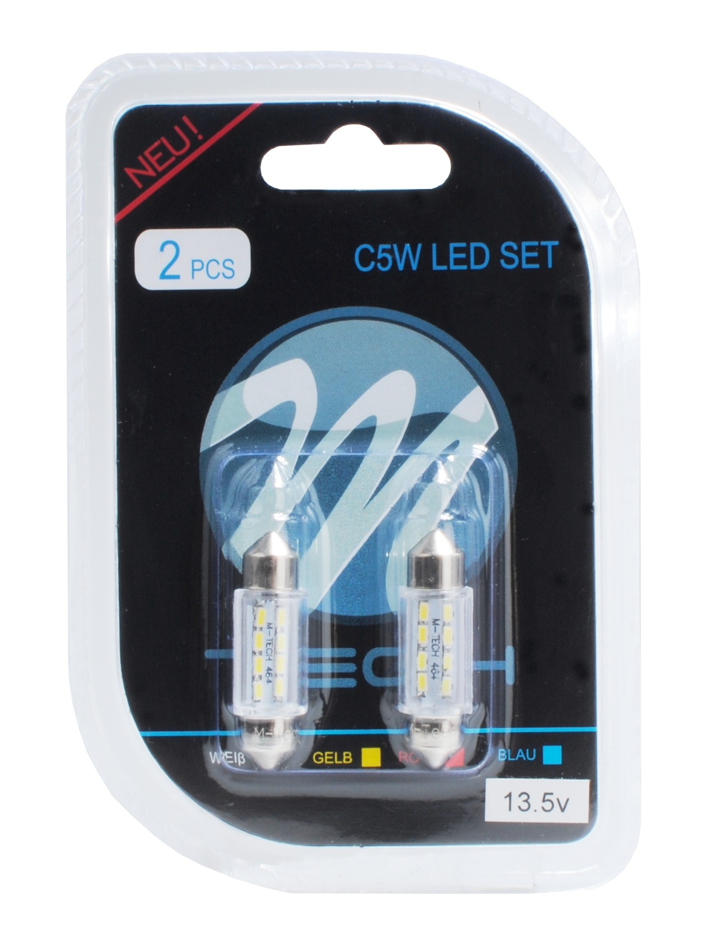 Buis C5W LED 36mm 8xSMD White Wit