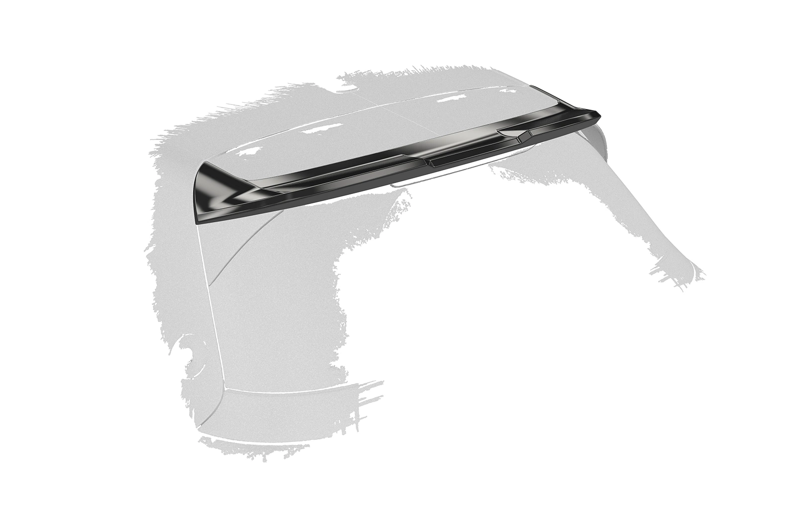 Achterspoiler VW Golf 8 GTI, GTD, GTE, R-Line glans zwart