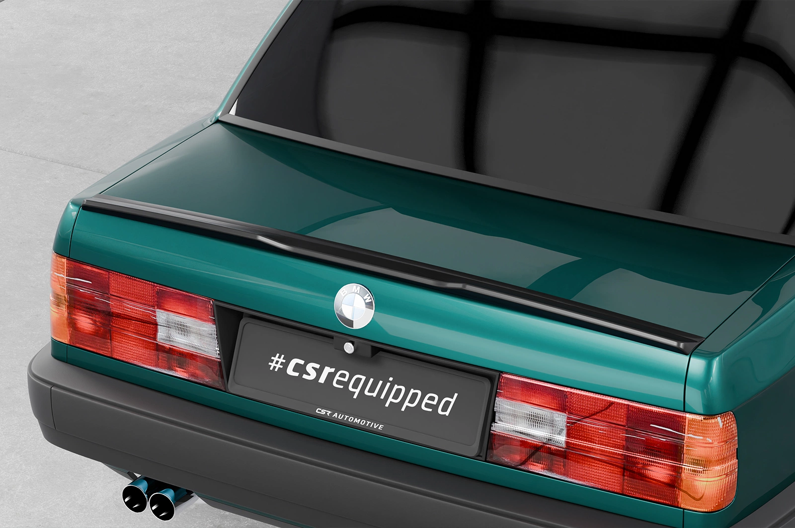 Achterspoiler BMW 3er E30 Coupe glans zwart