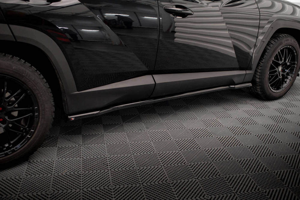 Zijskirts Hyundai Tucson Mk4 2020 -  Maxton Glans Zwart