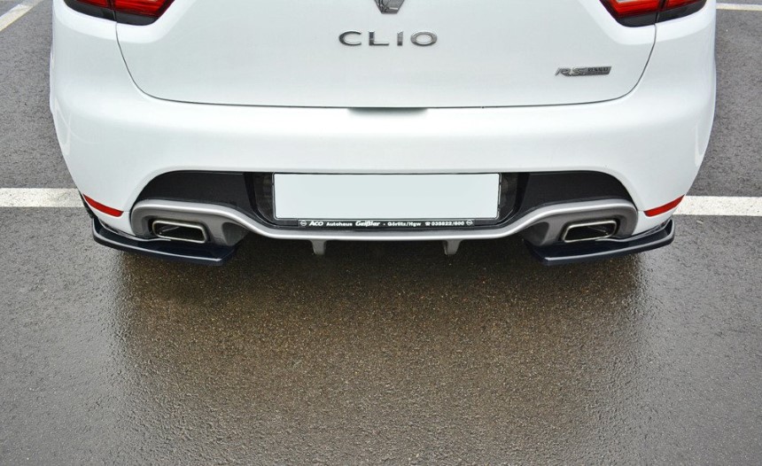 Achterzijde skirts Renault Clio 4 RS Maxton Design glans zwart