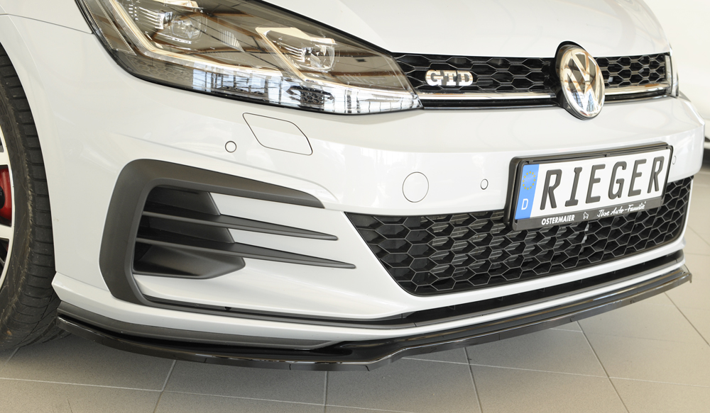 Spoilerzwaard Glossy Black Rieger VW Golf 7 GTI/GTD/GTE 2017-