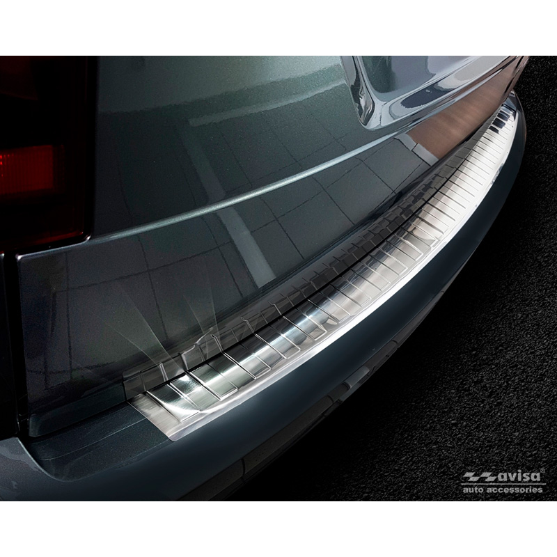 RVS Achterbumperprotector  Volkswagen Caddy 2004-2015 & 2015-2020 'Ribs'