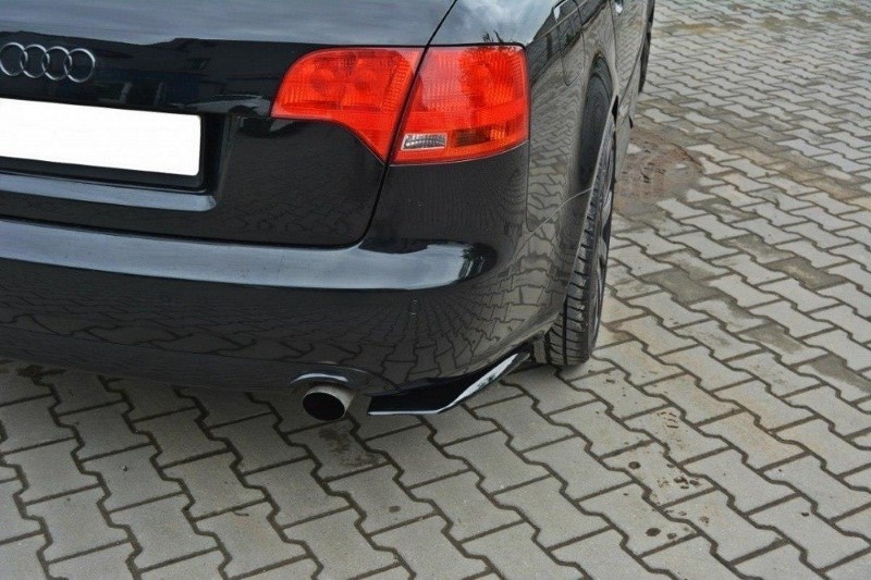 Achterzij Spoilers Audi A4 B7 Glanzend Zwart